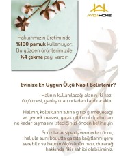 Groos Floral Desenli Pamuk Tabanlı Yıkanabilen Kaydırmaz Antibakteriyel Şönil Salon Halısı