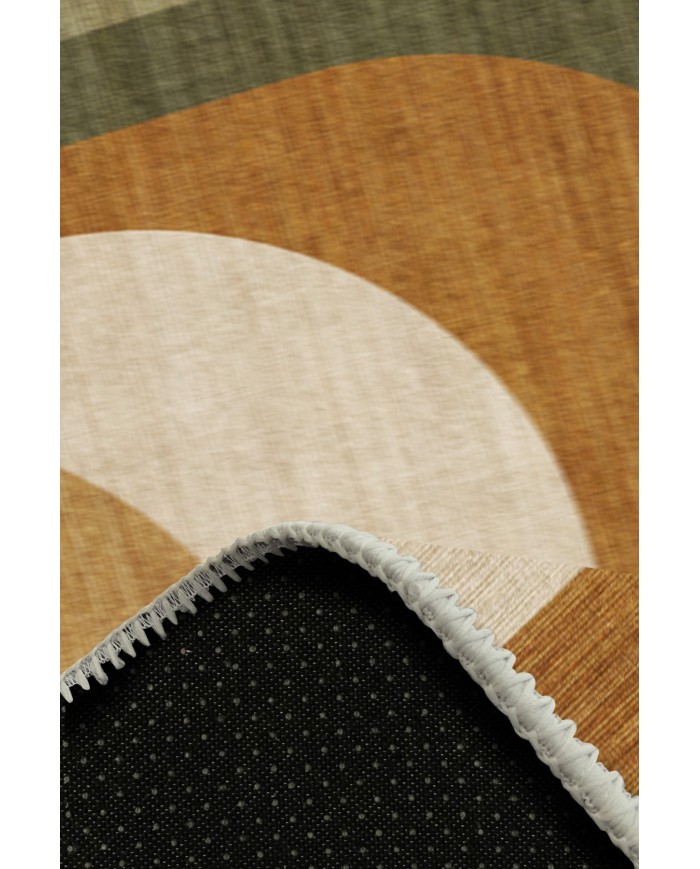 Pendao Modern Şönil Pamuk Tabanlı Yıkanabilen Kaydırmaz Antibakteriyel  Salon Halısı