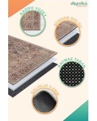 Vanessa Kadife Yıkanabilir Kaymaz Pamuk Tabanlı Antibakteriyel Salon Halısı