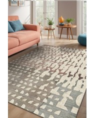 Kenusa Modern Şönil Pamuk Tabanlı Yıkanabilen Kaydırmaz Antibakteriyel  Salon Halısı