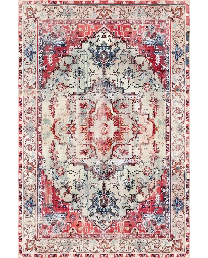 Zonya Kadife Yıkanabilir Kaymaz Pamuk Tabanlı Antibakteriyel Salon Halısı