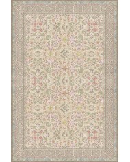 Nesar Çiçek Desenli Pamuk Tabanlı Kaydırmaz Halı