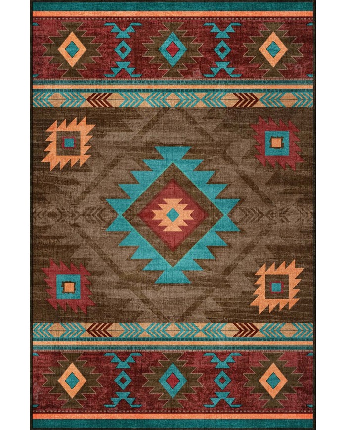 Viesta Modern Kadife Desenli Pamuk Tabanlı Yıkanabilen Kaydırmaz Antibakteriyel Salon Halısı