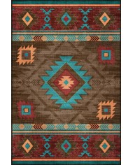 Viesta Modern Kadife Desenli Pamuk Tabanlı Yıkanabilen Kaydırmaz Antibakteriyel Salon Halısı