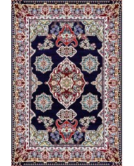 Perlan Modern Kadife Desenli Pamuk Tabanlı Yıkanabilen Kaydırmaz Antibakteriyel Salon Halısı