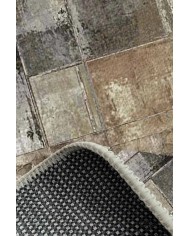 Gurma Modern Kadife Desenli Pamuk Tabanlı Yıkanabilen Kaydırmaz Antibakteriyel Salon Halısı