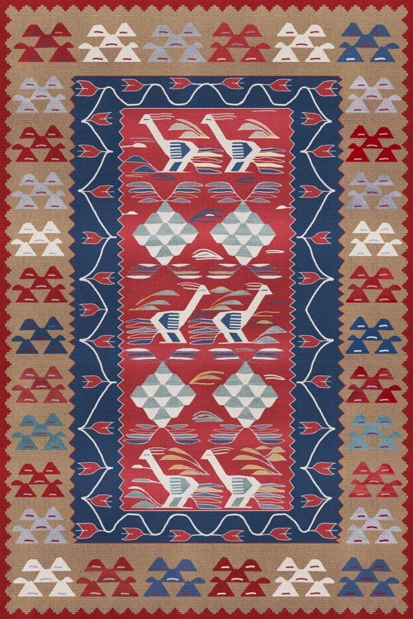 Petra Modern Kadife Desenli Pamuk Tabanlı Yıkanabilen Kaydırmaz Antibakteriyel Salon Halısı