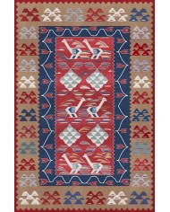 Petra Modern Kadife Desenli Pamuk Tabanlı Yıkanabilen Kaydırmaz Antibakteriyel Salon Halısı