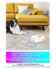 Casca Geometrik Desenli Kadife Pamuk Taban Kaymaz Yıkanabilen Antibakteriyel Yolluk