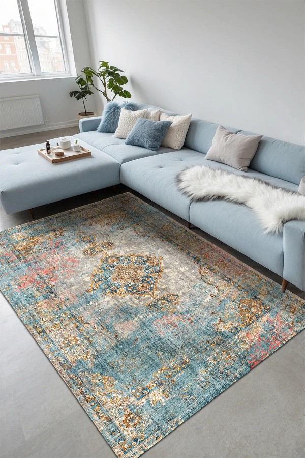 Tunish Modern Kadife Desenli Pamuk Tabanlı Yıkanabilen Kaydırmaz Antibakteriyel Salon Halısı Tunish Modern Kadife Desenli Pamuk Tabanlı Yıkanabilen Kaydırmaz Antibakteriyel Salon Halısı