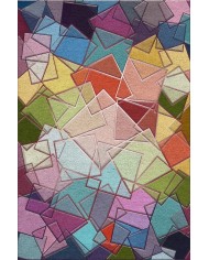 Brave Modern Kadife Desenli Pamuk Tabanlı Yıkanabilen Kaydırmaz Antibakteriyel Salon Halısı