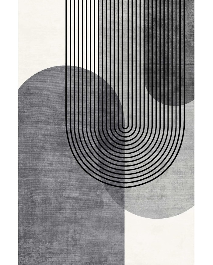 Sare Modern Kadife Desenli Pamuk Tabanlı Yıkanabilen Kaydırmaz Antibakteriyel Salon Halısı