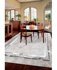 Lareny Modern Kadife Desenli Pamuk Tabanlı Yıkanabilen Kaydırmaz Antibakteriyel Salon Halısı