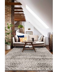 Adani Modern Kadife Desenli Pamuk Tabanlı Yıkanabilen Kaydırmaz Antibakteriyel Salon Halısı