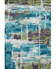 Ocımum Patchwork  Kadife  Pamuk Tabanlı Yıkanabilen Kaydırmaz Antibakteriyel Salon Halısı