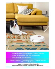 Croce Modern Kadife Desenli Pamuk Tabanlı Yıkanabilen Kaydırmaz Antibakteriyel Salon Halısı
