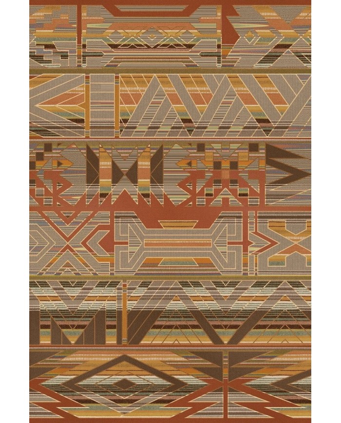 Croce Modern Kadife Desenli Pamuk Tabanlı Yıkanabilen Kaydırmaz Antibakteriyel Salon Halısı