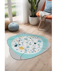 Mazar Şönil Yıkanabilir Kaymaz Pamuk Tabanlı Antibakteriyel Asimetrik Halı