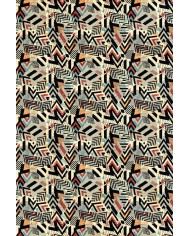 Endrın Modern Kadife Desenli Pamuk Tabanlı Yıkanabilen Kaydırmaz Antibakteriyel Salon Halısı