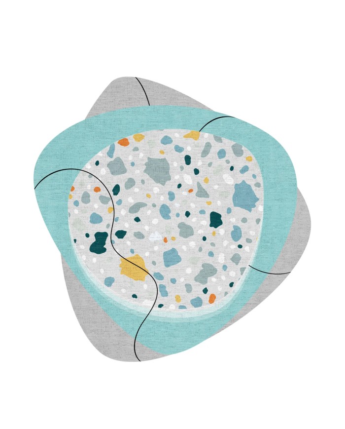 Mazar Şönil Yıkanabilir Kaymaz Pamuk Tabanlı Antibakteriyel Asimetrik Halı