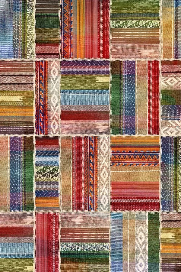 Bitsy Patchwork Kadife Modern Pamuk Tabanlı Yıkanabilen Kaydırmaz Antibakteriyel Salon Halısı Bitsy Patchwork Kadife Modern Pamuk Tabanlı Yıkanabilen Kaydırmaz Antibakteriyel Salon Halısı