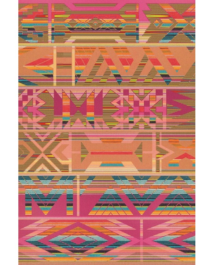 Cros Modern Desenli Kadife Pamuk Tabanlı Yıkanabilen Kaydırmaz Antibakteriyel Salon Halısı