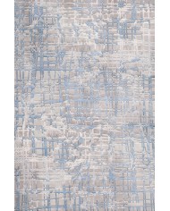 Huner Modern Kadife Eko Desenli Pamuk Tabanlı Yıkanabilen Kaydırmaz Antibakteriyel Salon Halısı