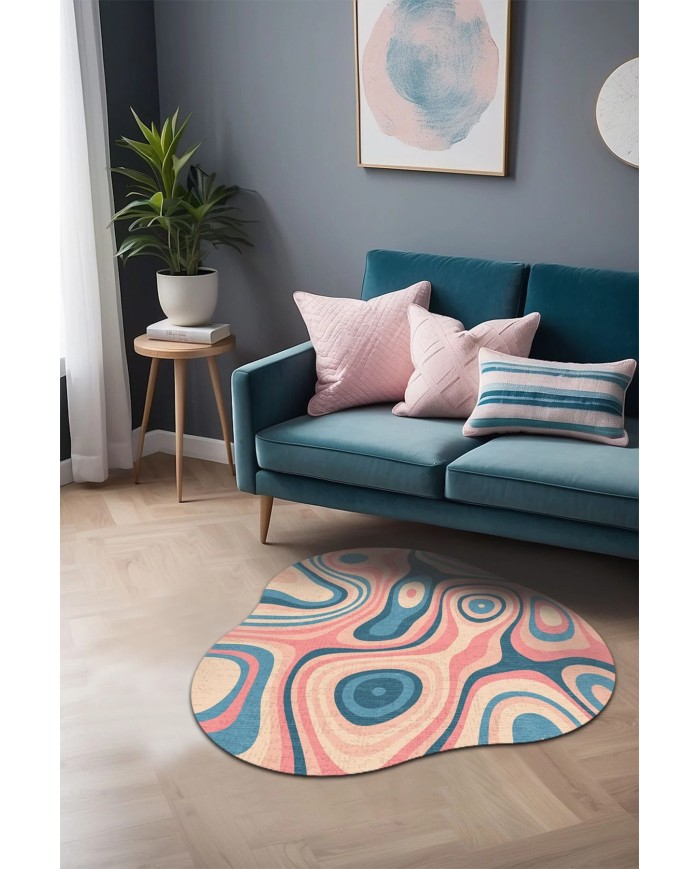 Tesa Şönil Yıkanabilir Kaymaz Pamuk Tabanlı Antibakteriyel Asimetrik Halı