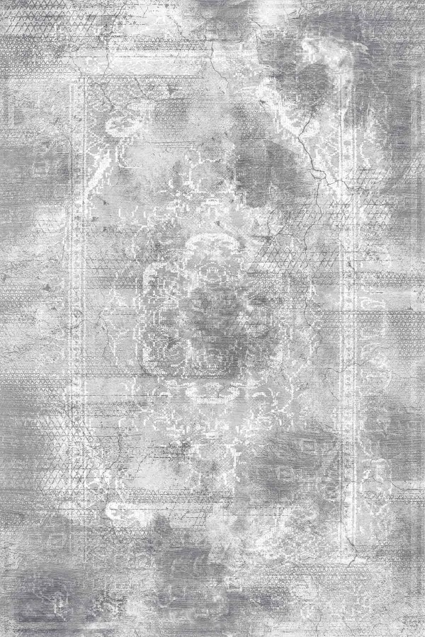 Kali Modern Kadife Eko Desenli Pamuk Tabanlı Yıkanabilen Kaydırmaz Antibakteriyel Salon Halısı