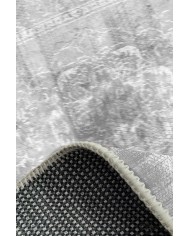 Kali Modern Kadife Eko Desenli Pamuk Tabanlı Yıkanabilen Kaydırmaz Antibakteriyel Salon Halısı