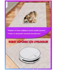 Tegan Modern Kadife  Dekoratif Pamuk Taban Kaymaz Yıkanabilen Antibakteriyel Salon Halısı
