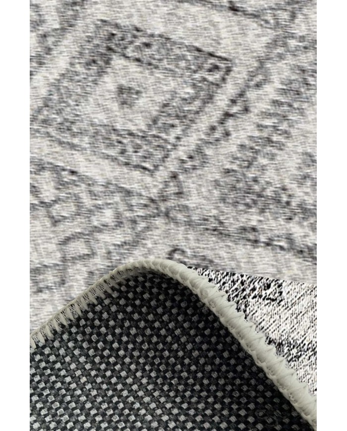 Blackshade Modern Kadife Pamuk Taban Kaymaz Yıkanabilen Antibakteriyel Salon Halısı Mutfak Kilim