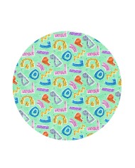 Alava Kadife Antibakteriyel Yıkanabilir Kaymaz Pamuk Tabanlı Çocuk Halısı