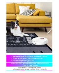 Roods Modern Kadife Desenli Pamuk Tabanlı Yıkanabilen Kaydırmaz Antibakteriyel Mutfak Halısı