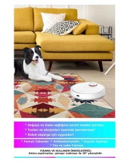 Rhodo Modern Desenli Kadife Pamuk Yıkanabilen Kaydırmaz Antibakteriyel Salon Halısı