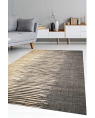 Borin Modern Kadife Desenli Pamuk Tabanlı Yıkanabilen Kaydırmaz Antibakteriyel Salon Halısı