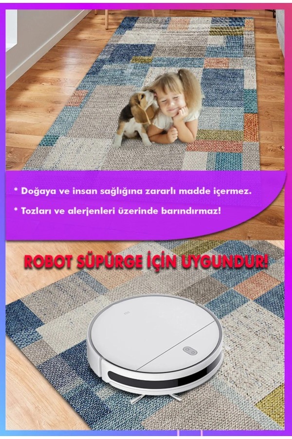 Anelia Patchwork Kadife Pamuk Tabanlı Yıkanabilen Kaymaz Antibakteriyel Salon Halısı Anelia Patchwork Kadife Pamuk Tabanlı Yıkanabilen Kaymaz Antibakteriyel Salon Halısı