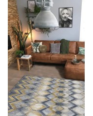 Amaris Modern Kadife Özel Tasarım Pamuk Tabanlı  Yıkanabilen Kaydırmaz Antibakteriyel Salon Halısı