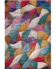 Duena Modern Kadife Pamuk Taban Kaymaz Yıkanabilen Antibakteriyel Salon Halısı