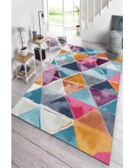 Dali Modern Kadife Pamuk Taban Kaymaz Yıkanabilen Antibakteriyel Salon Halısı