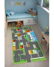 Loyem Kadife Antibakteriyel Yıkanabilir Kaymaz Pamuk Tabanlı Çocuk Halısı