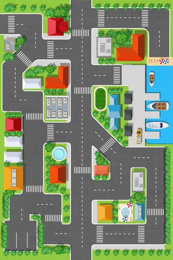 Loyem Kadife Antibakteriyel Yıkanabilir Kaymaz Pamuk Tabanlı Çocuk Halısı