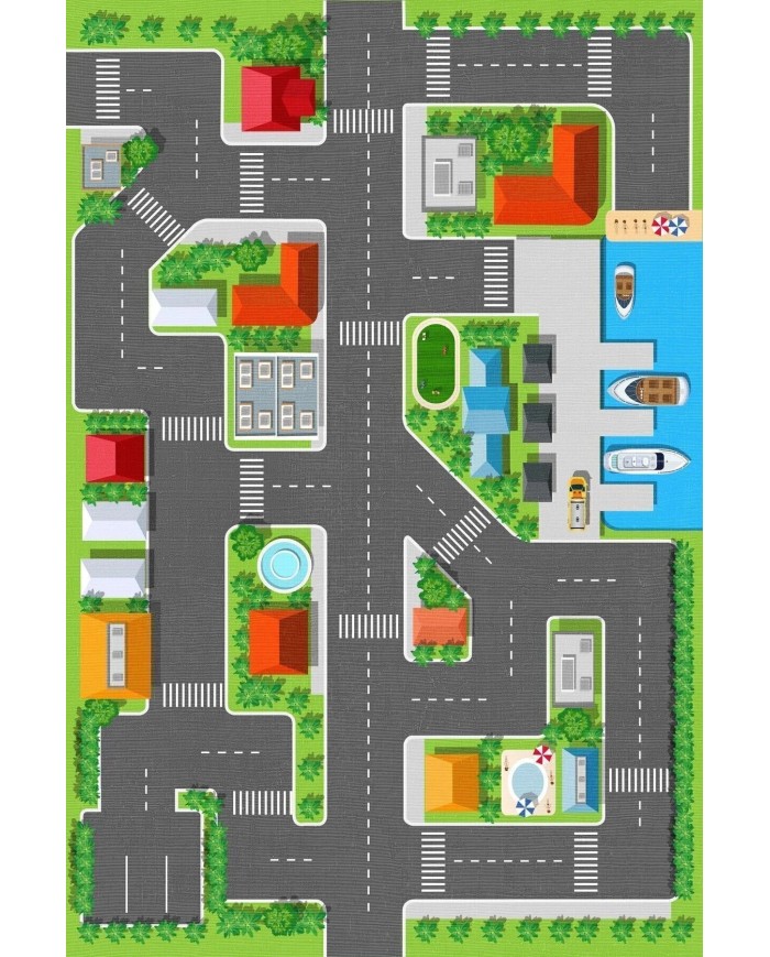 Loyem Kadife Antibakteriyel Yıkanabilir Kaymaz Pamuk Tabanlı Çocuk Halısı