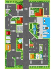 Loyem Kadife Antibakteriyel Yıkanabilir Kaymaz Pamuk Tabanlı Çocuk Halısı