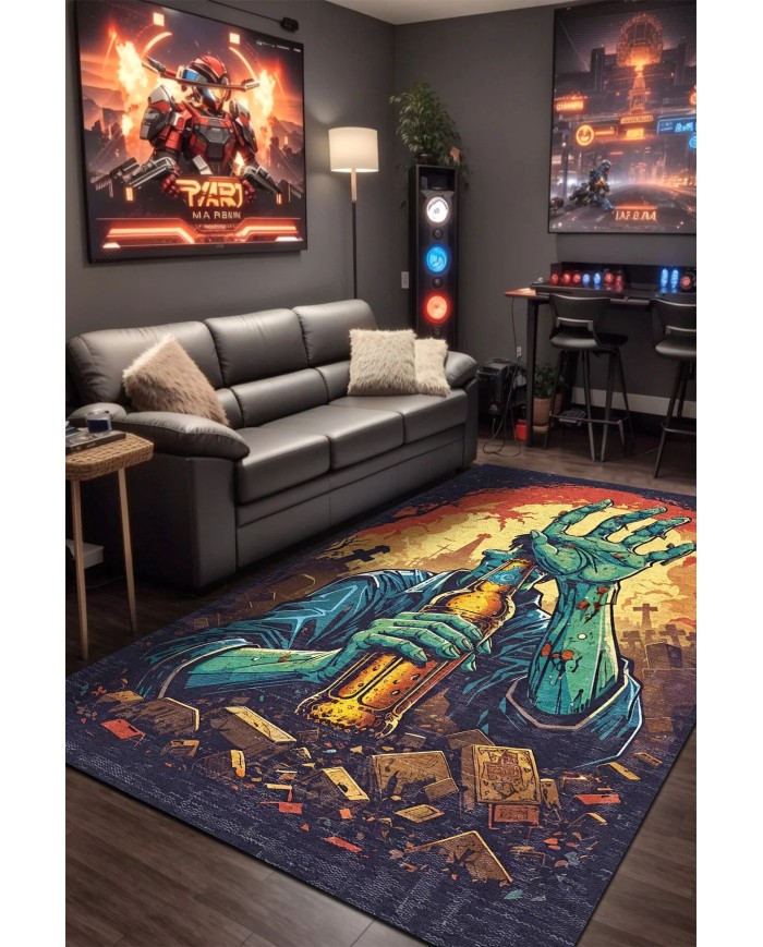 Atomy Şönil Gamer Halısı Pamuk Tabanlı Yıkanabilen, Kaydırmaz Genç Odası Oyuncu Gaming Halısı