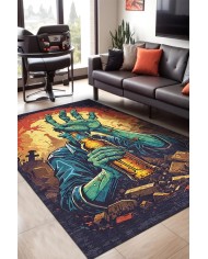 Atomy Şönil Gamer Halısı Pamuk Tabanlı Yıkanabilen, Kaydırmaz Genç Odası Oyuncu Gaming Halısı