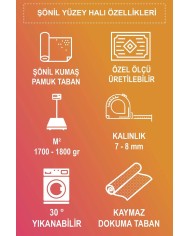 Atomy Şönil Gamer Halısı Pamuk Tabanlı Yıkanabilen, Kaydırmaz Genç Odası Oyuncu Gaming Halısı