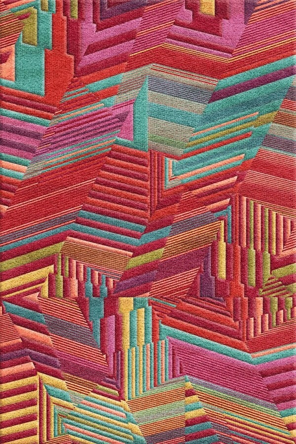 Aubrees Dekoratif Özel Tasarım Kadife Pamuk Taban Kaydırmaz Yıkanabilen Antibakteriyel Salon Halısı