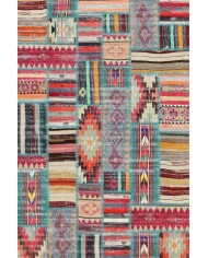 Brandi Kadife Modern Desenli Pamuk Taban Yıkanabilen Antibakteriyel Salon Halısı