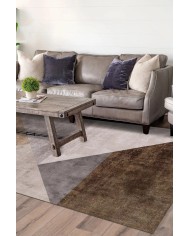 Barty Desenli Pamuk Tabanlı Yıkanabilen Kaydırmaz Kadife Antibakteriyel Salon Halısı